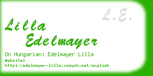 lilla edelmayer business card